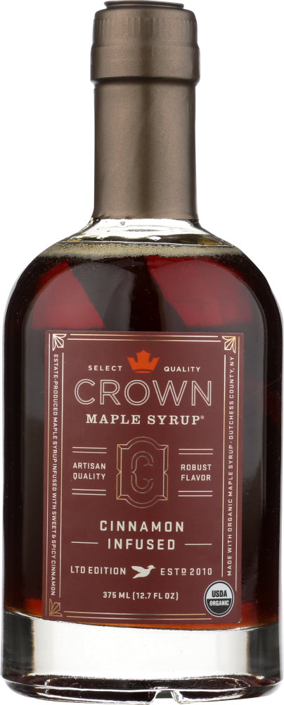 CROWN MAPLE: Syrup Maple Cinnamon Infused, 12.7 fl oz