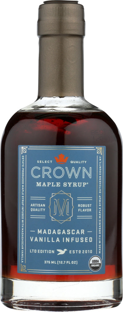 CROWN MAPLE: Syrup Maple Madagascar Vanilla Infused, 12.7 fl oz