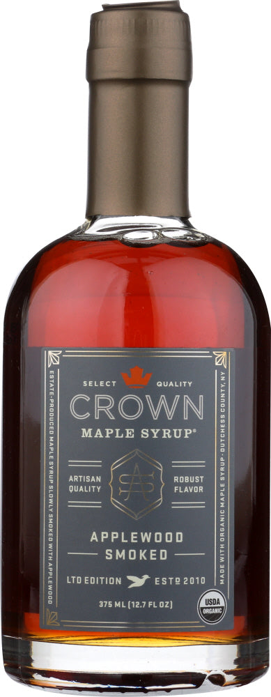CROWN MAPLE: Syrup Maple Smoked Applewood, 12.7 fl oz