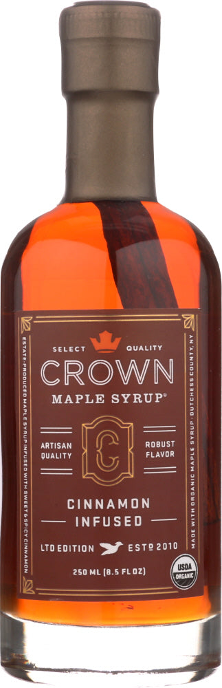 CROWN MAPLE: Maple Syrup Cinnamon Infused, 8.5 fl oz