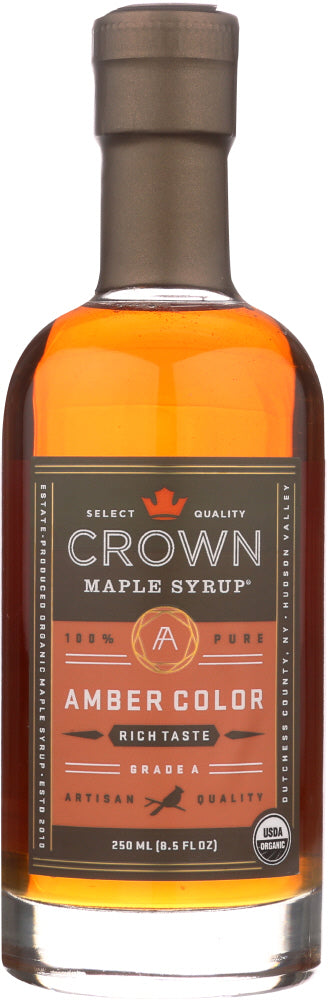 CROWN MAPLE: Maple Syrup Amber Color, 8.5 fl oz