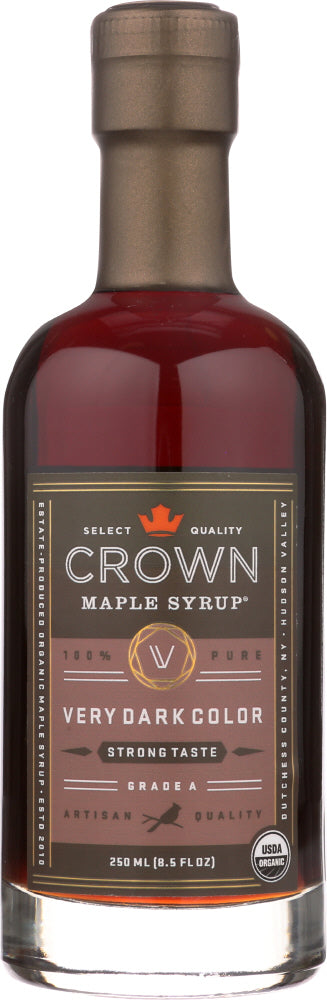 CROWN MAPLE: Maple Syrup Very Dark Color, 8.5 fl oz