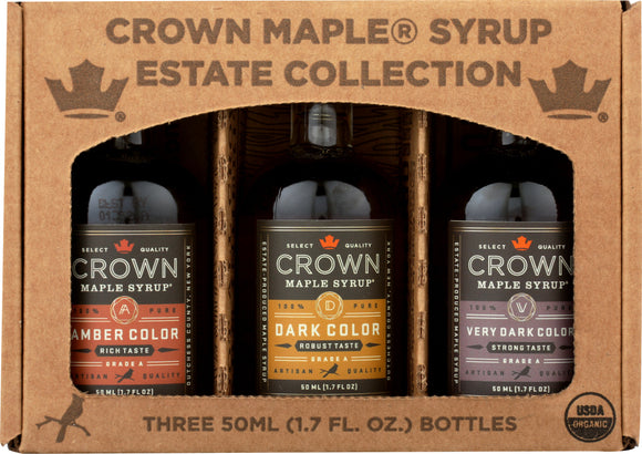 CROWN MAPLE: Maple Syrup Classic Trio, 3 pack