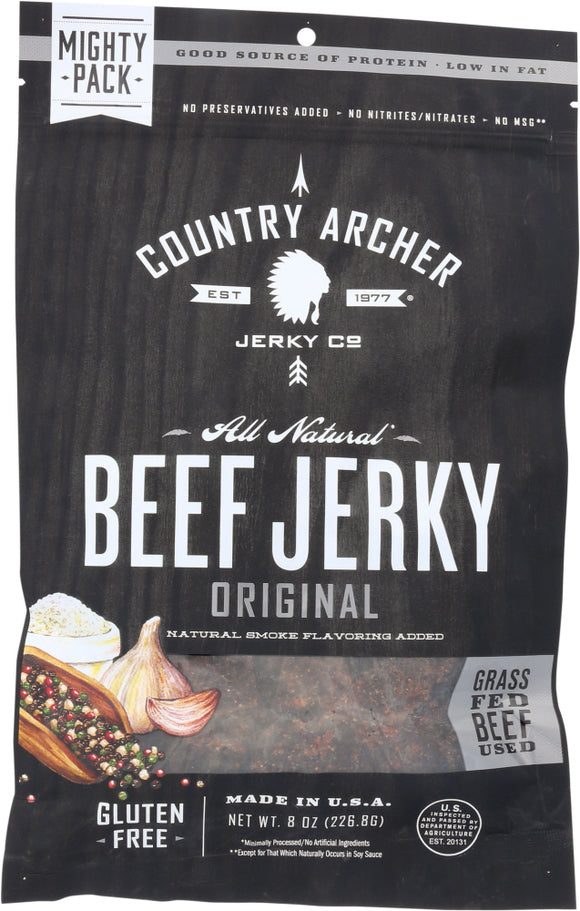 COUNTRY ARCHER: Jerky Beef Original, 8 oz