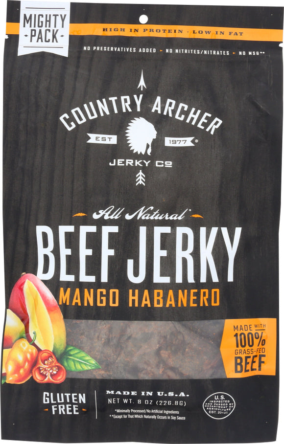 COUNTRY ARCHER: Jerky Beef Mango Habanero, 8 oz