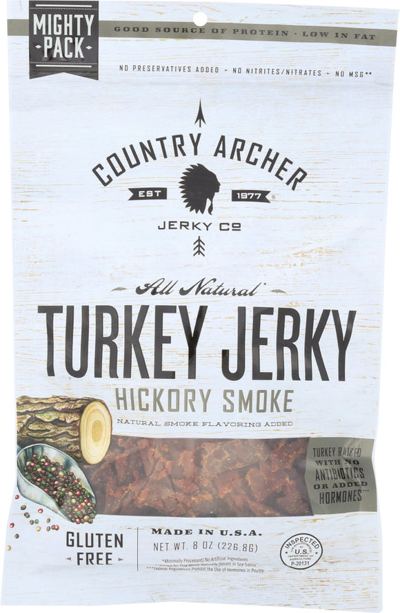 COUNTRY ARCHER: Jerky Turkey Hickory Smoked, 8 oz