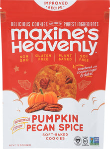 MAXINES HEAVENLY: Cookies Pumpkin Pecan Spice, 7.2 oz