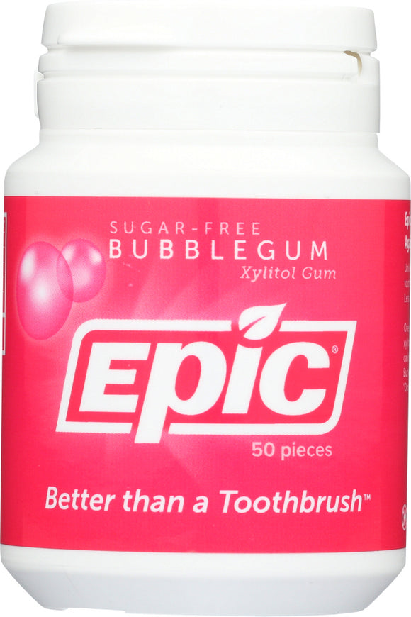 EPIC DENTAL: Bubble Gum Xylitol Gum, 50 pc