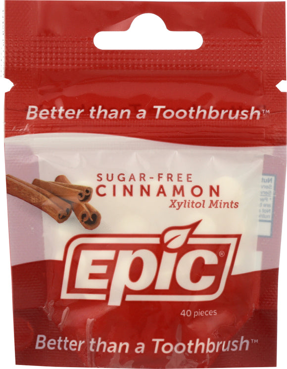 EPIC DENTAL: Cinnamon Xylitol Mints, 40 pc