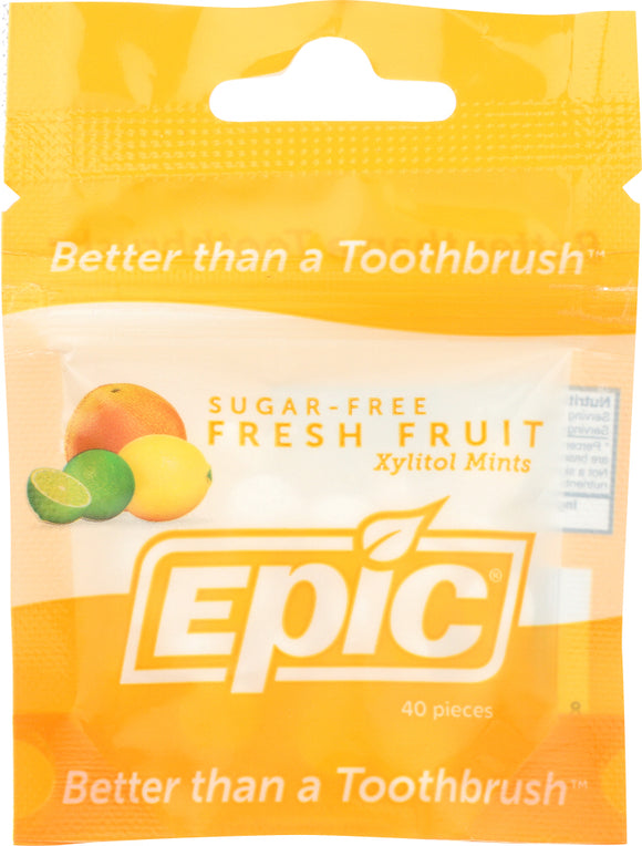 EPIC DENTAL: Mint Fruit Xylitol, 40 pc