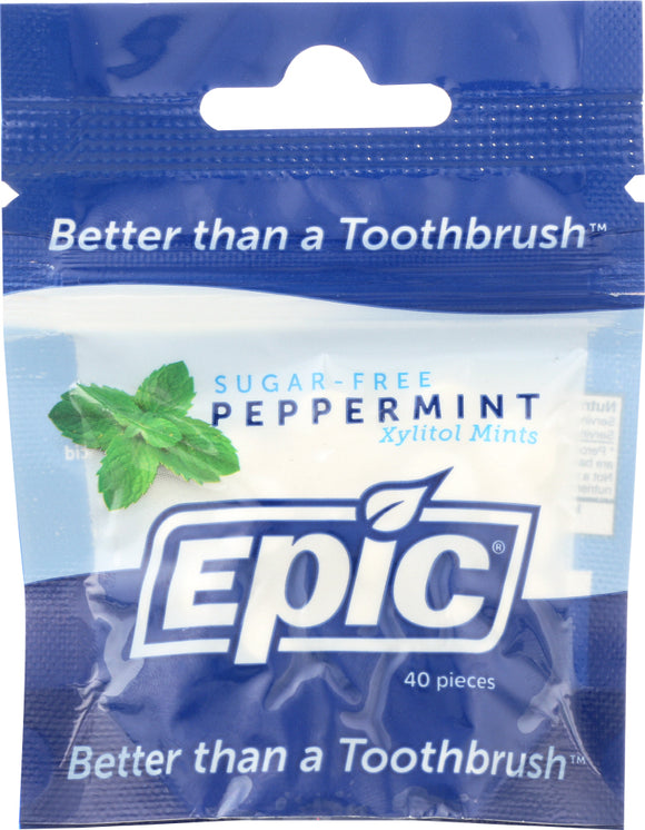 EPIC DENTAL: Peppermint Xylitol Mints, 40 pc