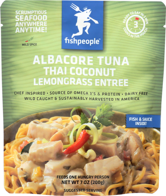 FISHPEOPLE: Albacore Tuna in Thai Coconut Lemongrass Medium Spice, 7 oz