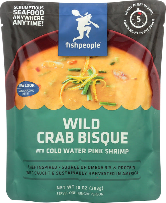 FISHPEOPLE: Wild Crab Bisque with Cold Water Pink Shrimp, 10 oz