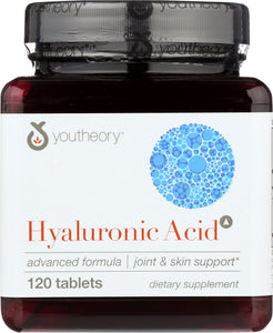 YOUTHEORY: Hyaluronic Acid Advanced Formula, 120 tb