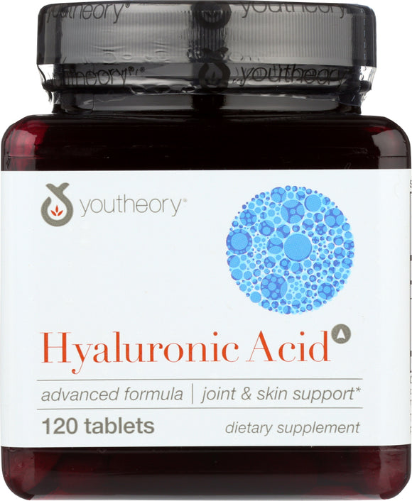 YOUTHEORY: Hyaluronic Acid Advanced Formula, 120 tb