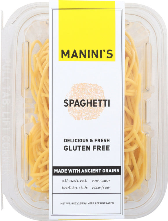 MANINIS GLUTEN FREE: Pasta Gluten Free Spaghetti, 9 oz