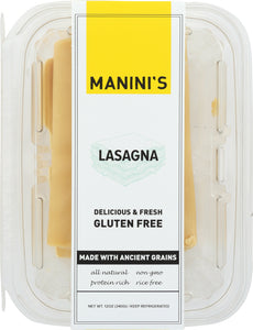 MANINIS GLUTEN FREE: Pasta Lasagna Sheets Gluten Free, 12 oz