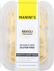 MANINIS GLUTEN FREE: Ravioli 4 Cheese Gluten Free, 9.5 oz