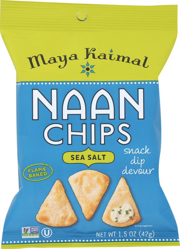 MAYA KAIMAL: Naan Chips Sea Salt, 1.5 oz