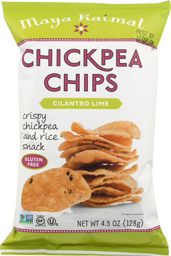 MAYA KAIMAL: Chickpea Chips Cilantro Lime, 4.5 oz