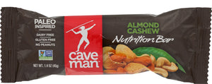 CAVEMAN: Almond Cashew Bar, 1.4 oz