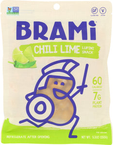 BRAMI LUPINI SNACK: Snacking Lupini Beans Chili Lime, 5.3 oz