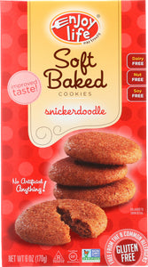 ENJOY LIFE: Soft-Baked Cookies Gluten Free Snickerdoodle, 6 oz