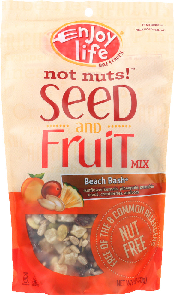 ENJOY LIFE: Not Nuts Seed and Fruit Mix Beach Bash, 6 oz