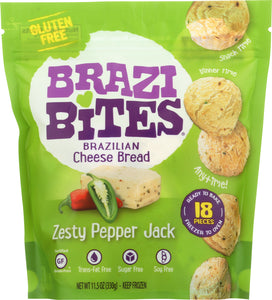 BRAZI BITES: Brazilian Cheese Bread Zesty Pepper Jack, 11.5 oz