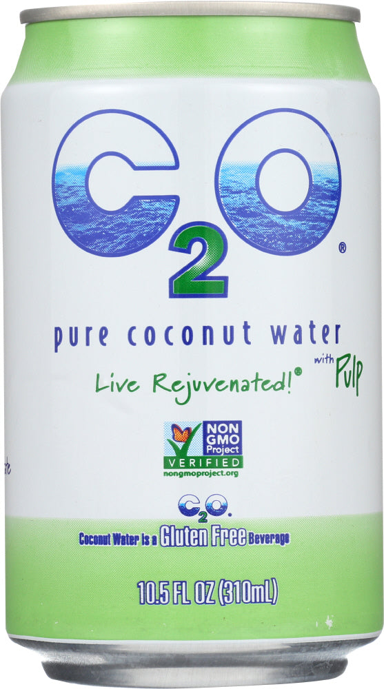 C2O Pure Coconut Water with Pulp, 10.5 oz