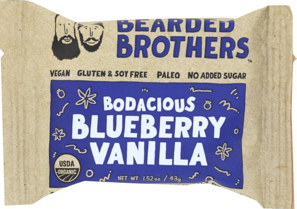 BEARDED BROTHERS: Energy Bar Bodacious Blueberry Vanilla, 2 oz