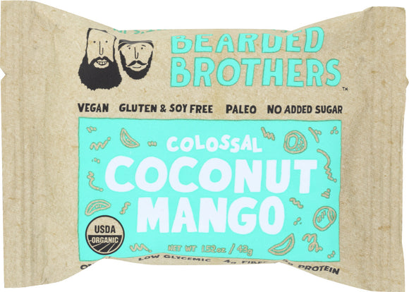 BEARDED BROTHERS: Energy Bar Colossal Coconut Mango, 2 oz