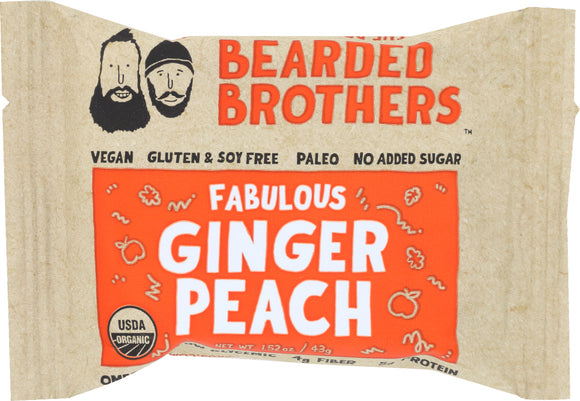 BEARDED BROTHERS: Energy Bar Fabulous Ginger Peach, 2 oz