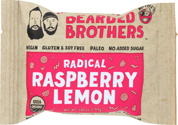 BEARDED BROTHERS: Energy Bar Radical Raspberry Lemon, 2 oz