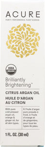 ACURE: Brilliantly Brightening Citrus Argan Oil, 1 fl oz