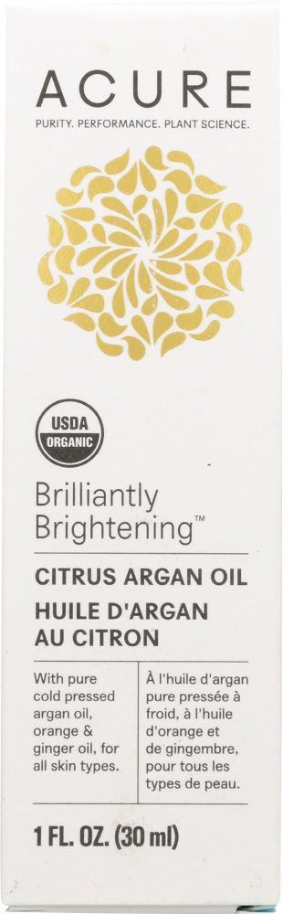 ACURE: Brilliantly Brightening Citrus Argan Oil, 1 fl oz