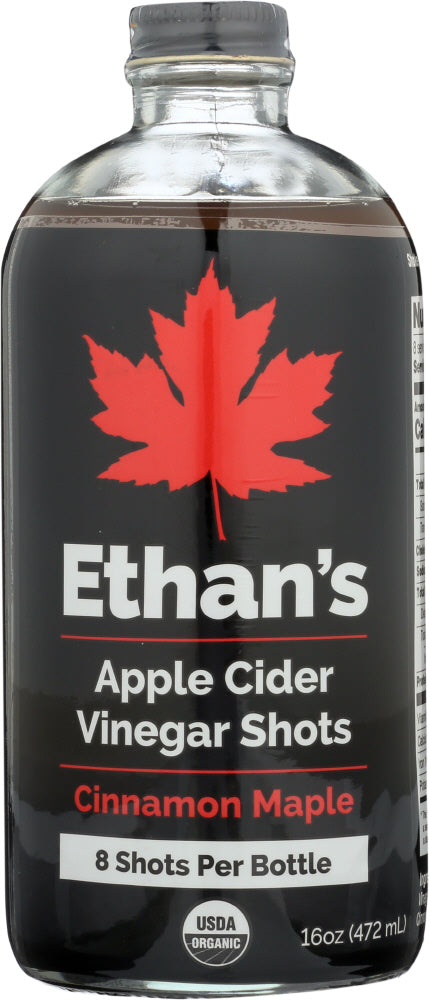 ETHANS: Cinnamon Maple Apple Cider Vinegar Shot, 16 oz