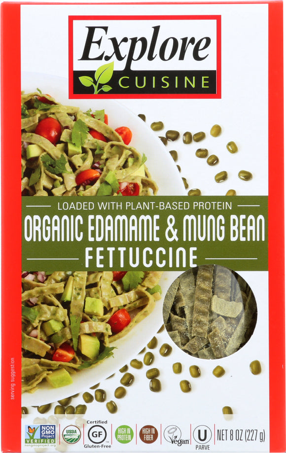 EXPLORE CUISINE: Edamame & Mung Bean Fettuccine Pasta, 8 oz