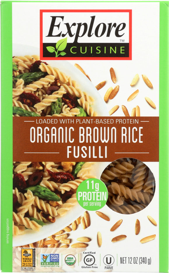 EXPLORE CUISINE: Brown Rice Fusilli Pasta, 12 oz