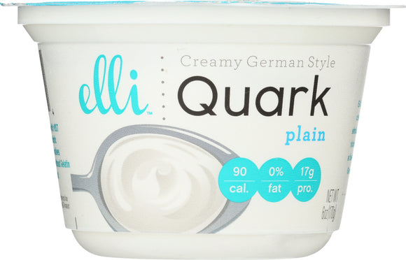 ELLI QUARK: Creamy German Style Plain Yougurt, 6 oz