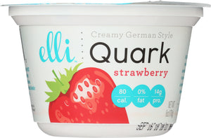 ELLI QUARK: Creamy German Style Quark Strawberry, 6 oz