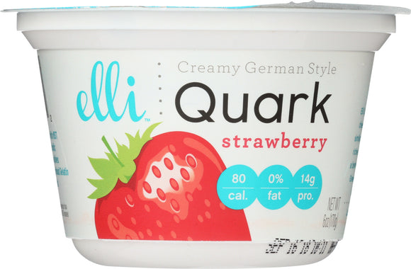 ELLI QUARK: Creamy German Style Quark Strawberry, 6 oz