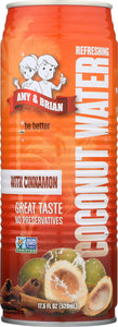 AMY & BRIAN: Coconut Water with Cinnamon, 17.5 Oz