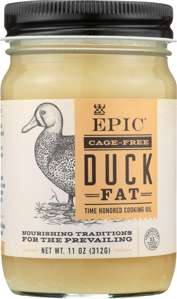 EPIC: Traditional Duck Fat Time Honored Cooking Oil, 11 Oz