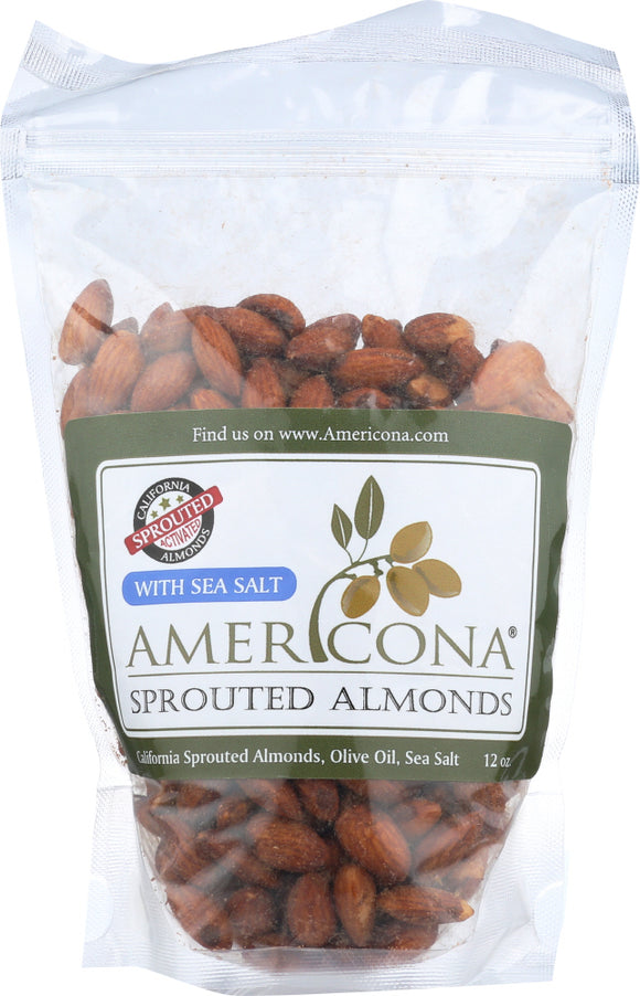 AMERICONA: Almonds Sprouted, 12 oz