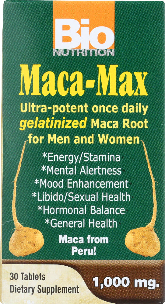 BIO NUTRITION: Maca-Max 1000 mg, 30 tablets