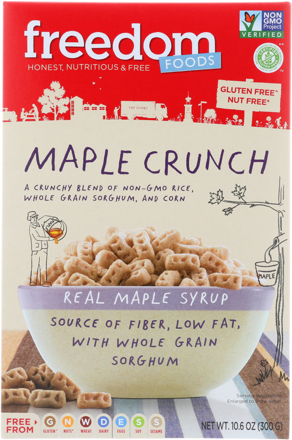 FREEDOM FOODS: Maple Crunch Cereal, 10.5 oz