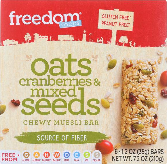 FREEDOM FOODS: Oats Cranberries And Mixed Seeds, 7.2 oz