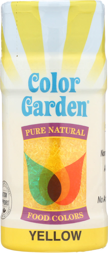 COLOR GARDEN: Pure Natural Deco Sugar Yellow, 3 oz