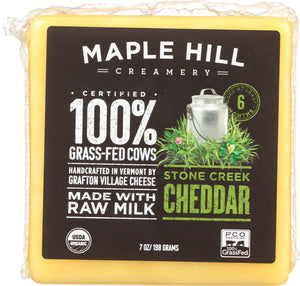 MAPLE HILL CREAMERY: Stone Creek Cheddar, 7 oz